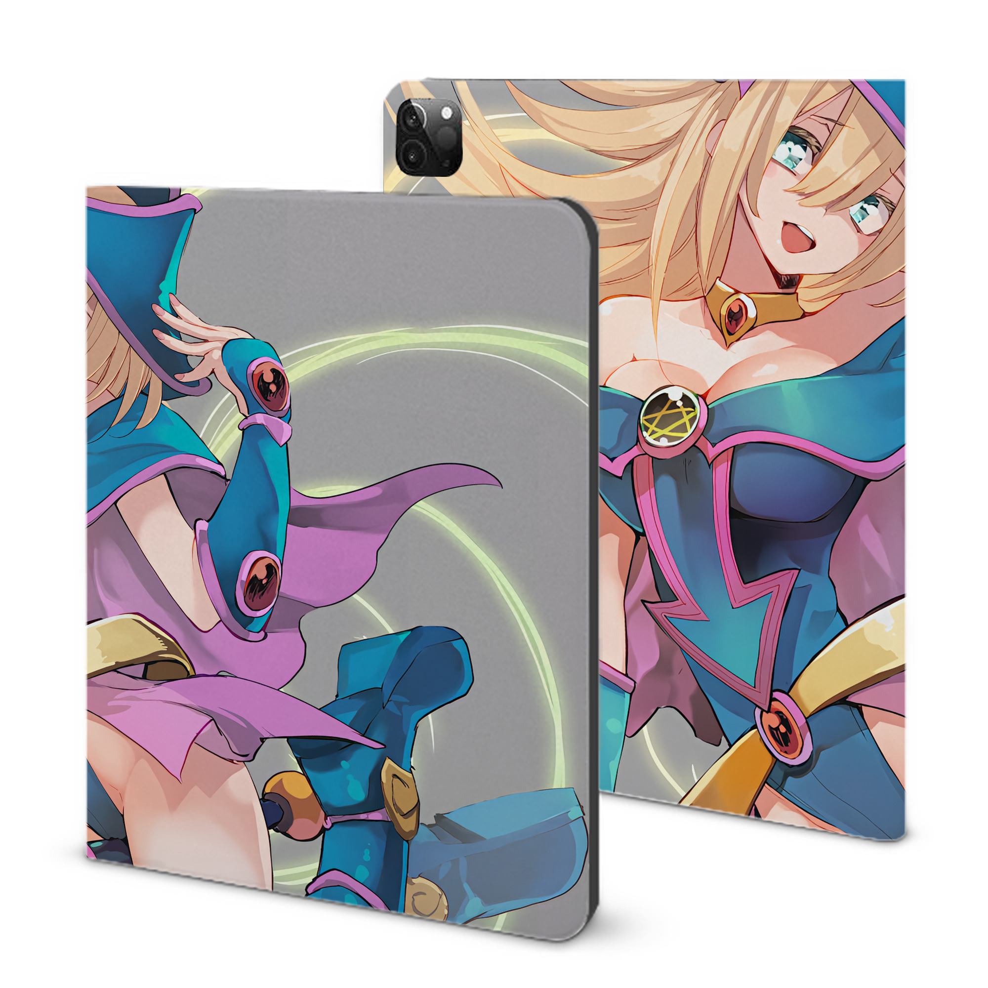 （画像用） 遊☆戯☆王 Yu-Gi-Oh! IPadケース ペンホルダー付き ブックスタイルデザイン